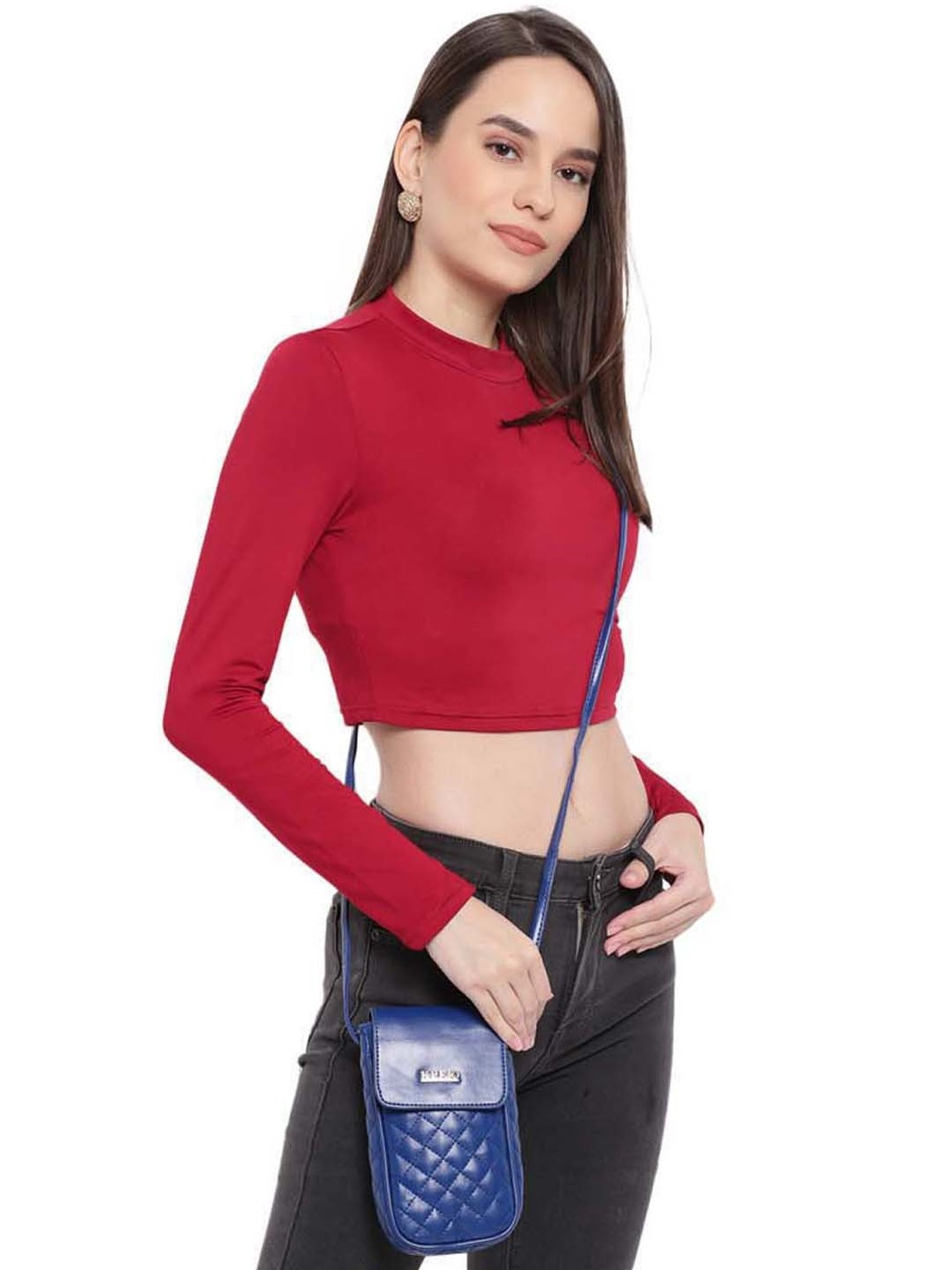 KLEIO Royal Blue Quilted Mobile Pouch