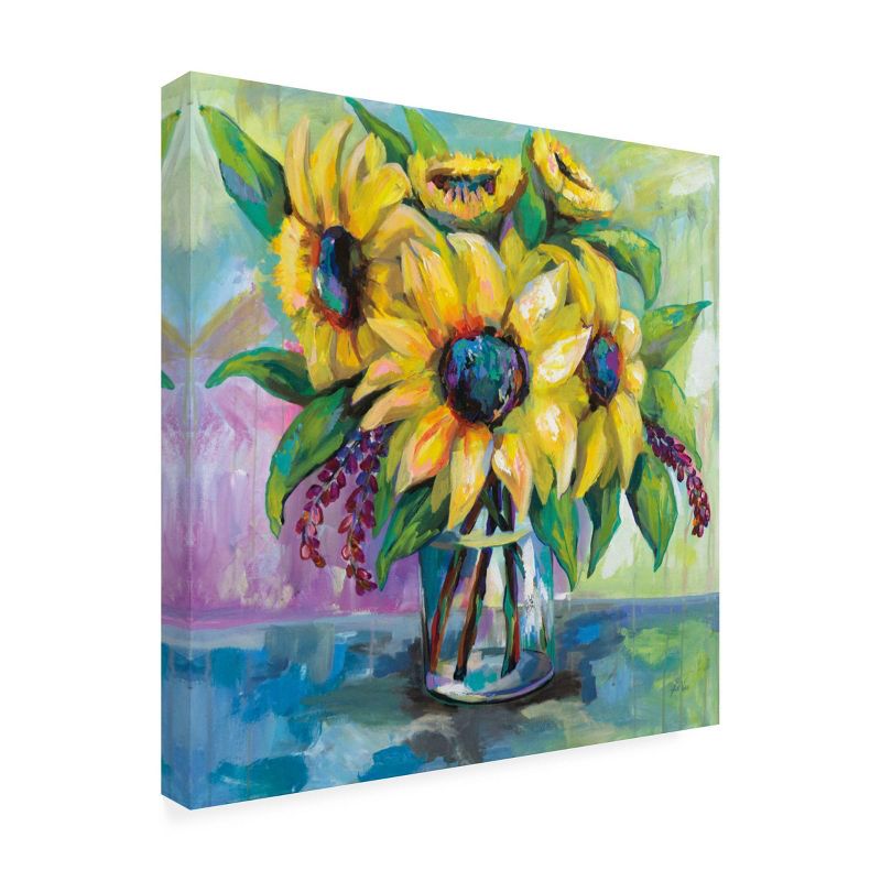 14" x 14" Jeanette Vertentes 'Summer' Unframed Wall Canvas - Trademark Fine Art