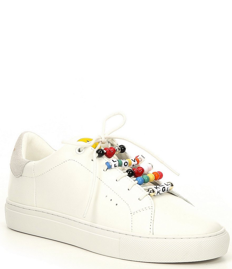 Kurt Geiger London Lane Rainbow Beaded Detail Lace-Up Sneakers
