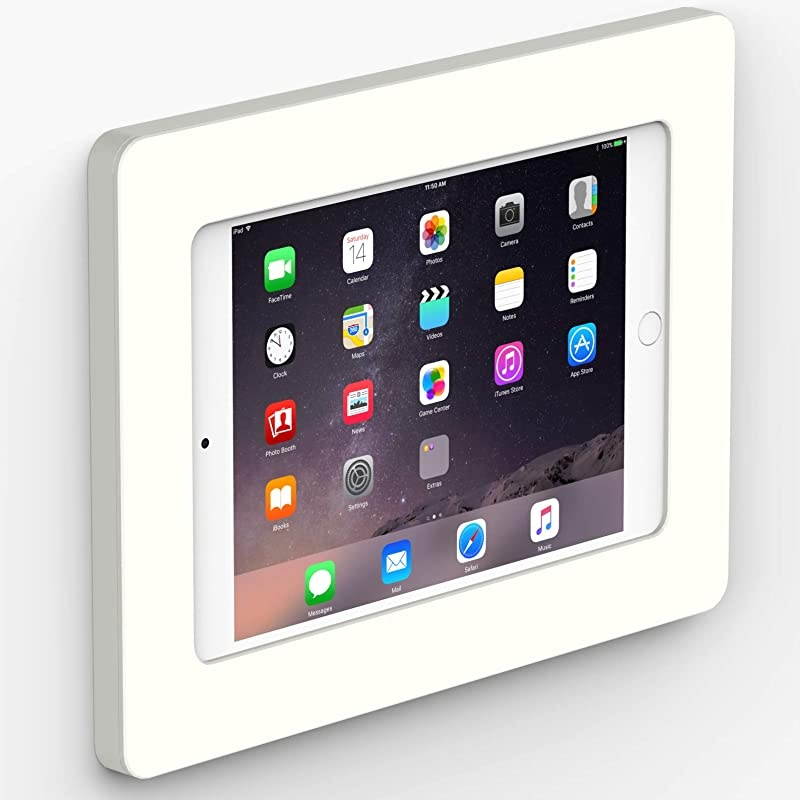 White OnWall Tablet Mount Compatible with iPad Mini 4 amp 5