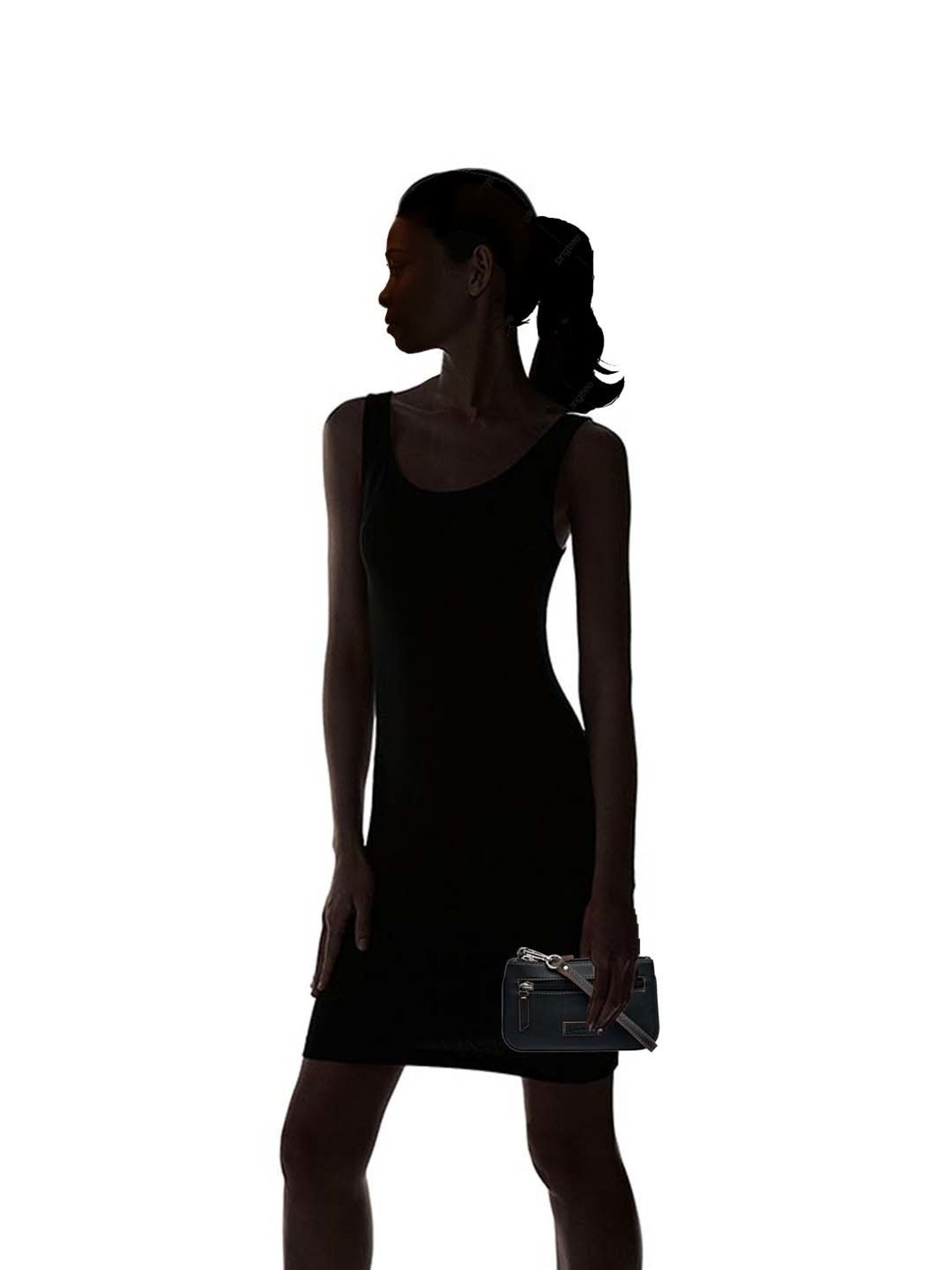 Mai Soli Virginia Small Slim Wristlet Pouch - Black