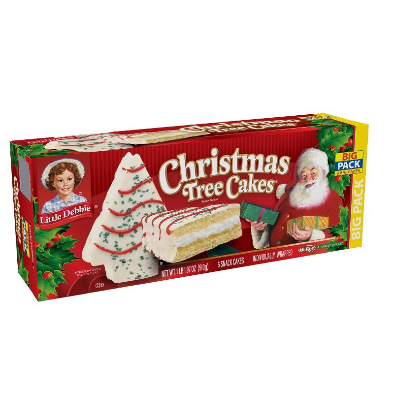 Little Debbie Big Pack Christmas Tree Vanilla Cakes - 17.97oz