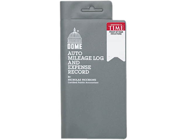 Dome 750 Auto Mileage Log/Expense Record, 3-1/2 x 6-1/2, 140-Page Book