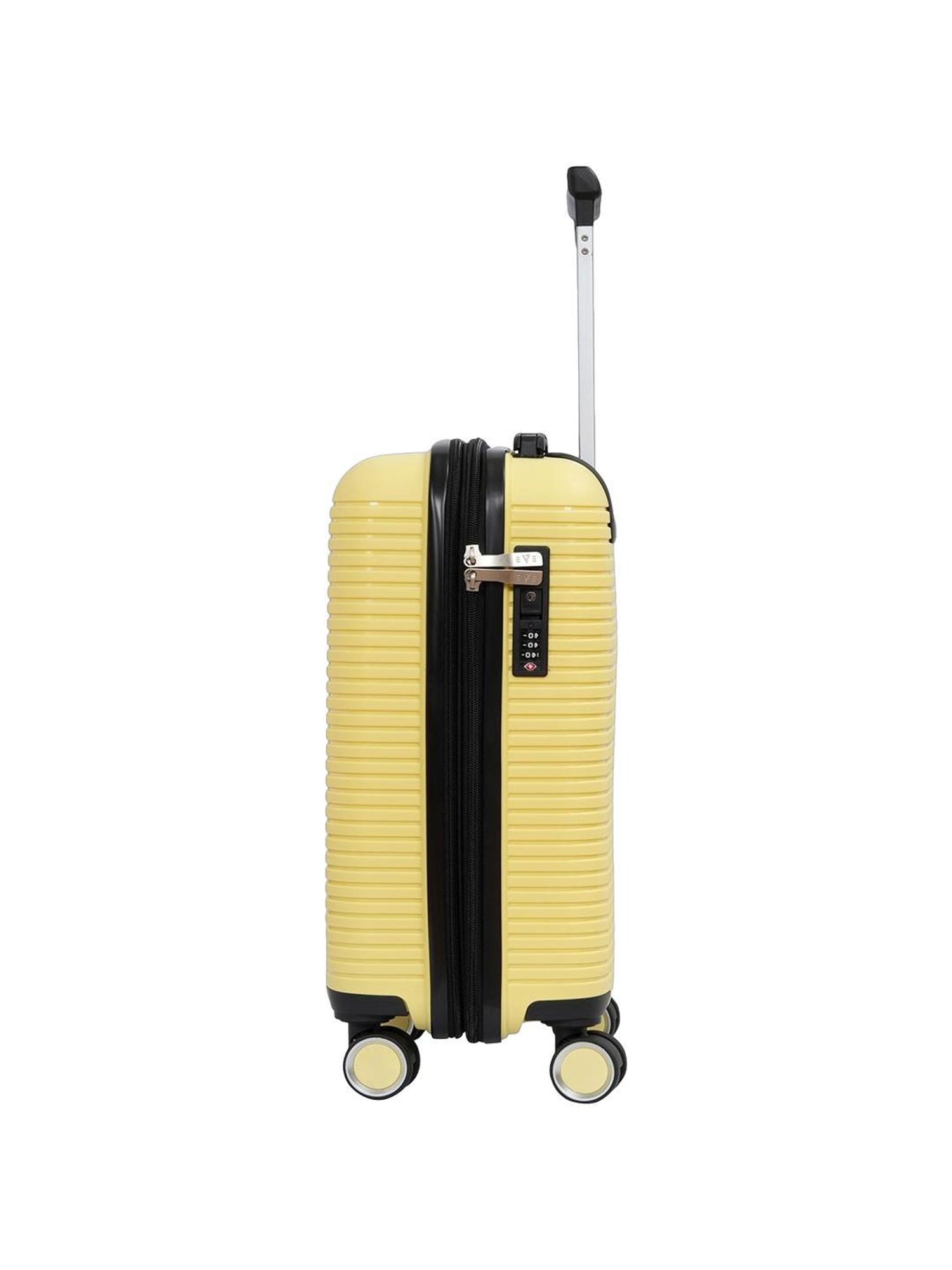 The Vertical Stellar Yellow Wheels 8 Small Hard Cabin Trolley Bag