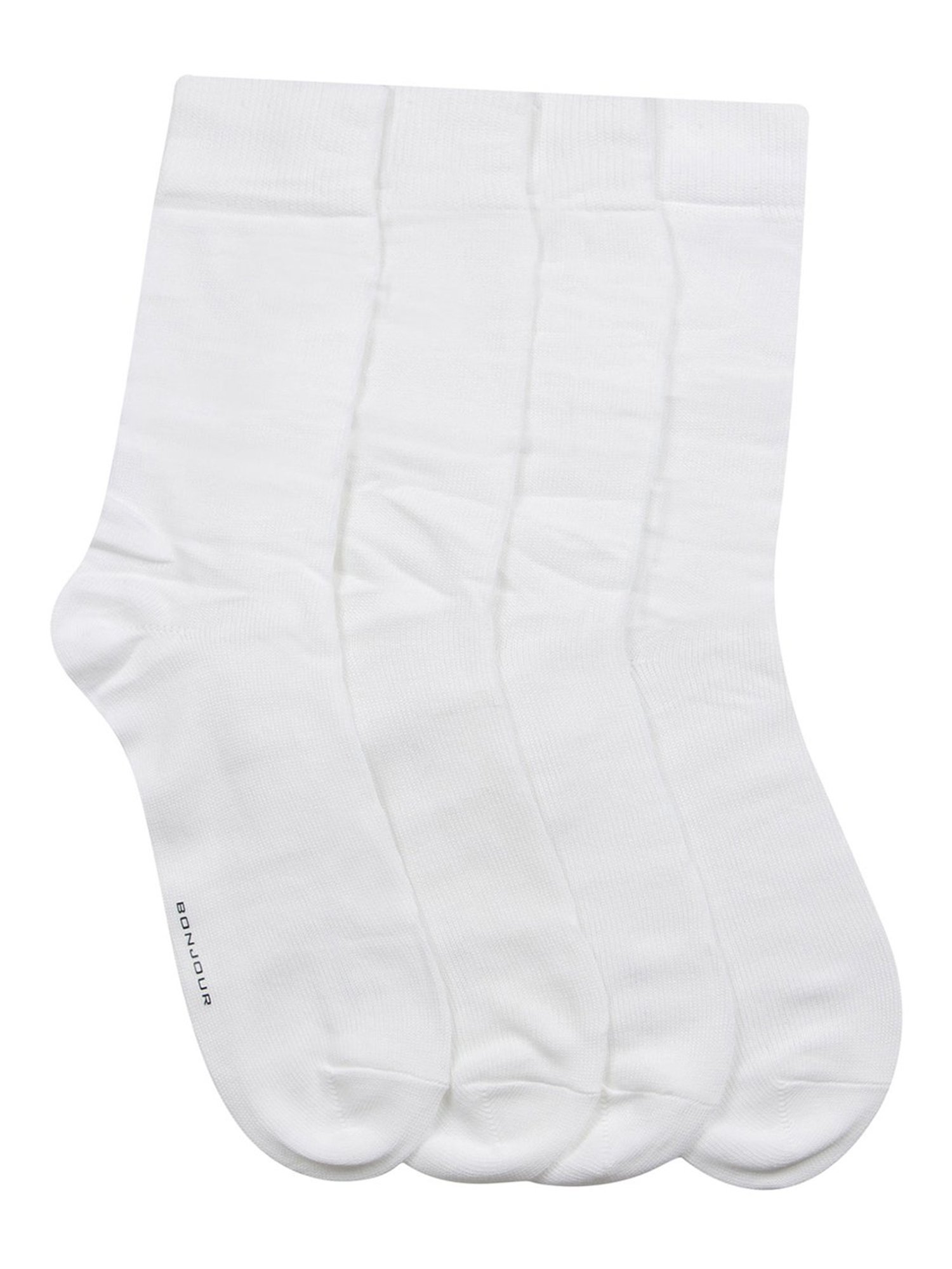 Bonjour White Socks - Pack of 4