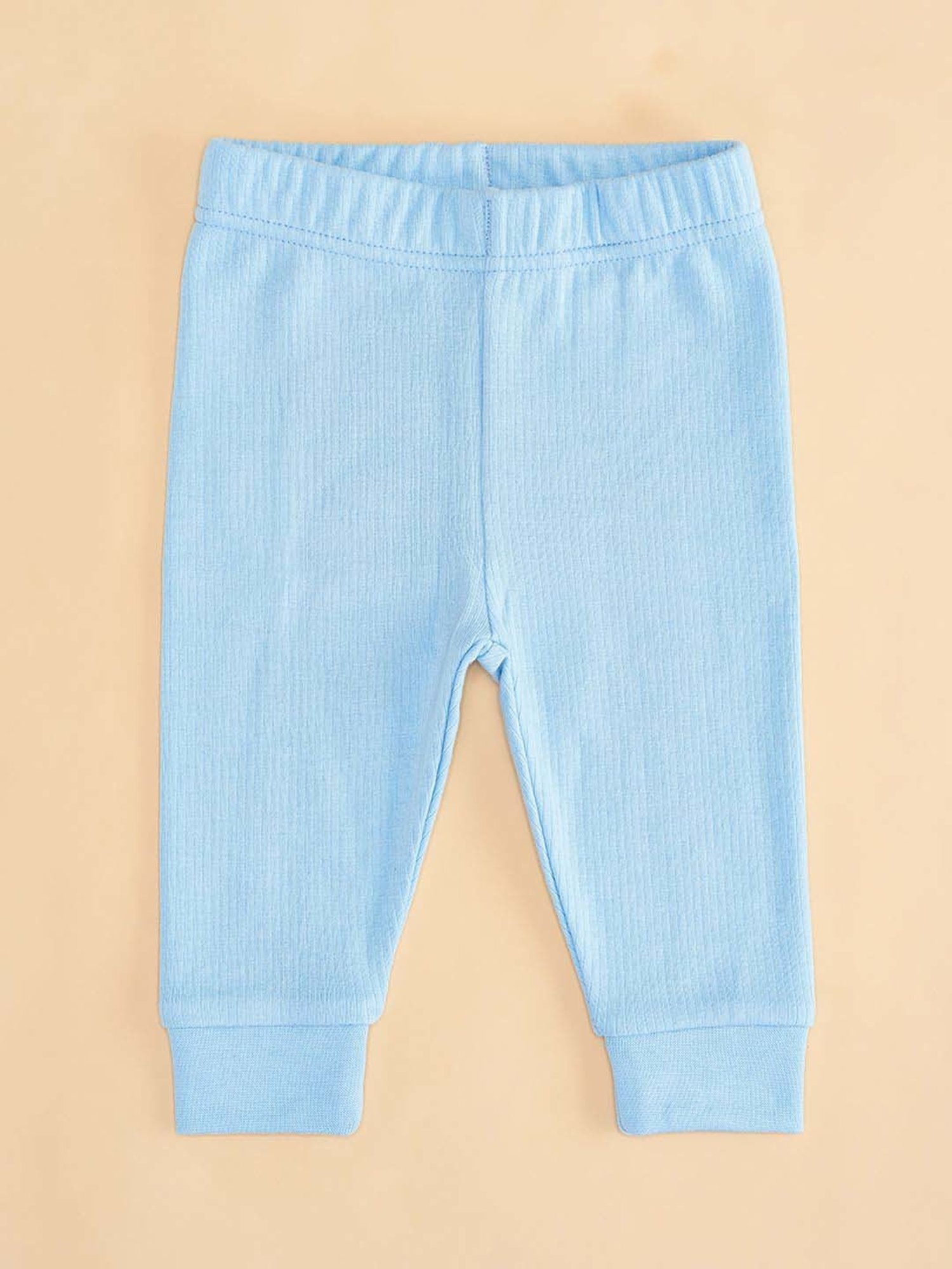 Pantaloons Baby Kids Blue Regular Fit Full Sleeves Thermal Set