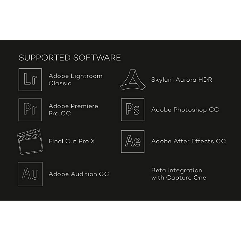 The Photo and Video Editing Console for Lightroom Classic, Premiere Pro, Final Cut Pro, Photoshop with Camera Raw, After Effects, Audition and Aurora HDR