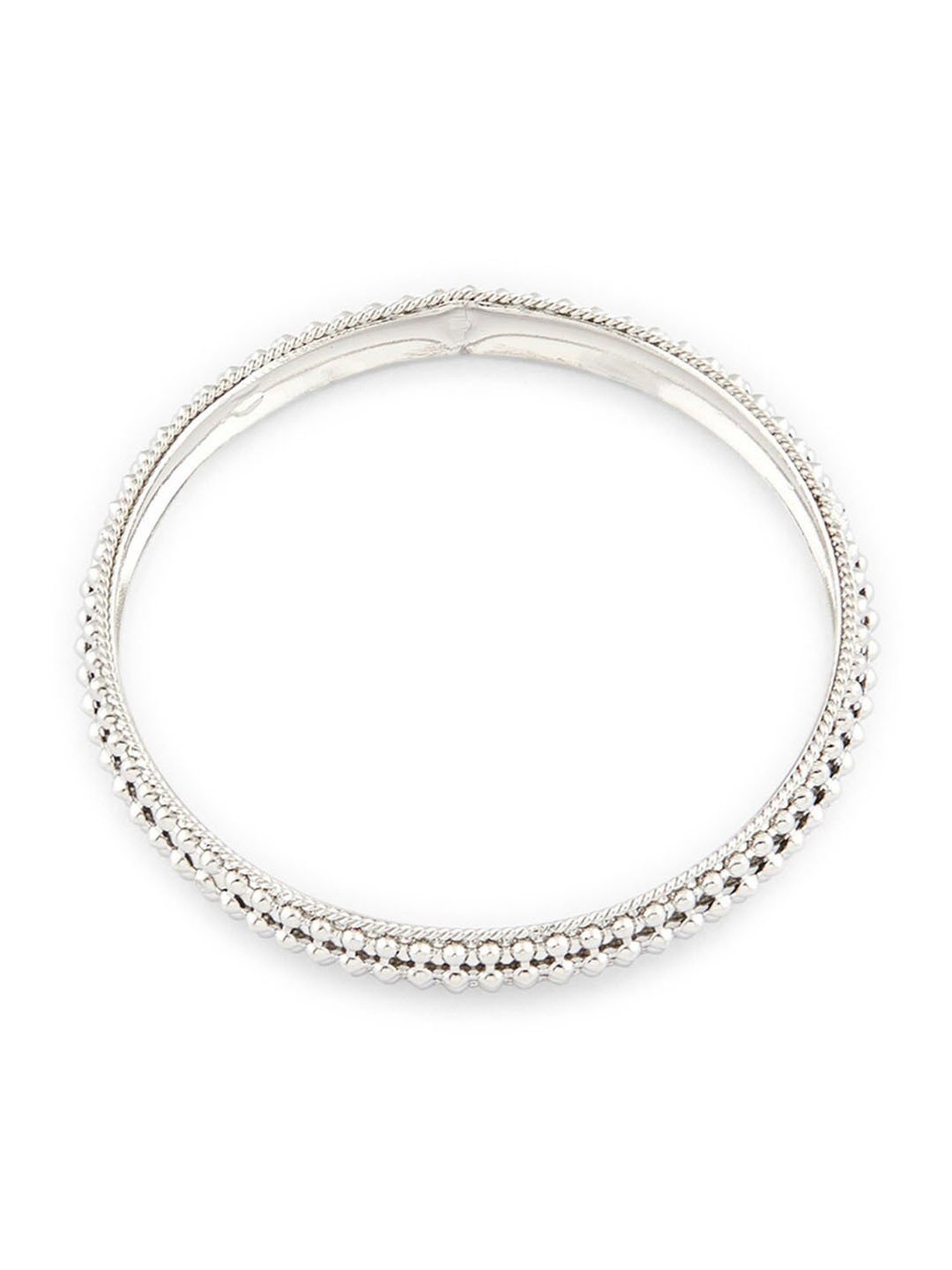 Fids Silver-Plated Bangles for Women - Set of 8