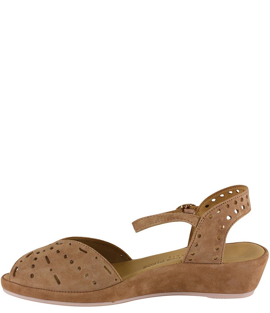 L'Amour Des Pieds Brenn Suede Wedge Sandals