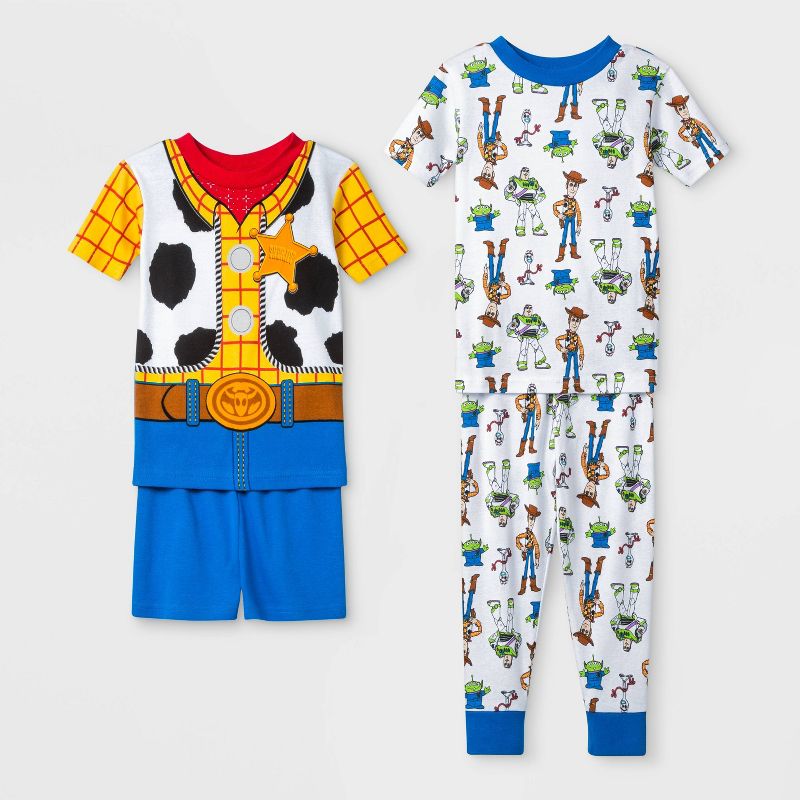 Toddler Boys' 4pc Toy Story Pajama Set - Blue 5T