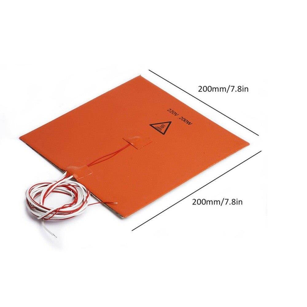 220v200W silicone hot bed + insulation cotton 200*200mm 3D Printer High Quality
