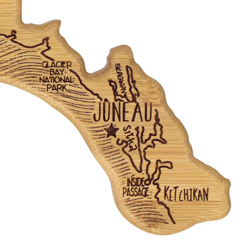 Totally Bamboo Destination Alaska Serving and Cutting Board