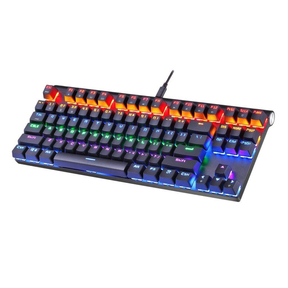 Motospeed Bluetooth Wired Mechanical Keyboard With 87 keys RGB Backlight