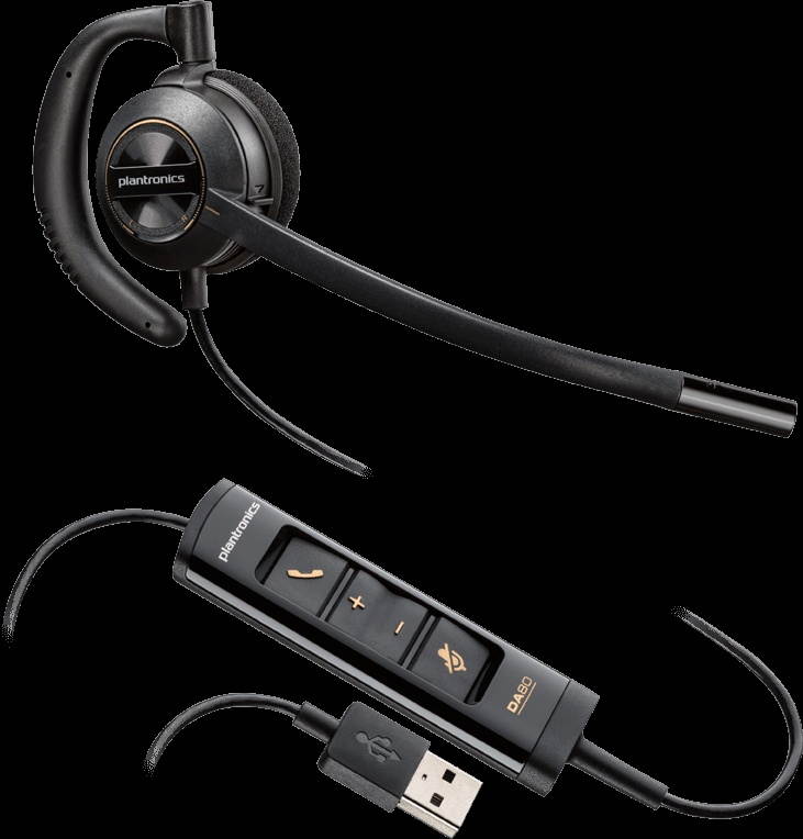 Plantronics EncorePro HW535 USB Mono Mono Corded Headset