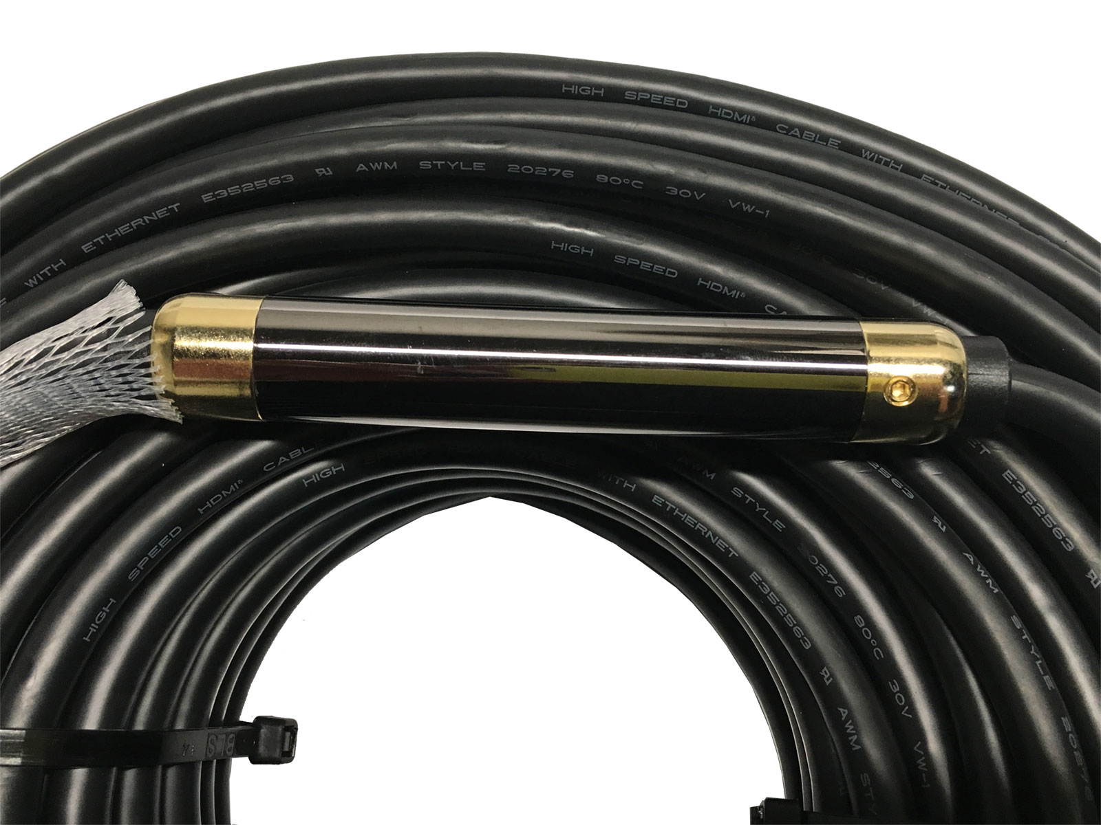 AYA 75Ft HDMI Cable 1080P Ultra HDMI Cable 2.0V with Built-in Signal Booster CL3 Rated for in-Wall Installation Support 3D, Ethernet