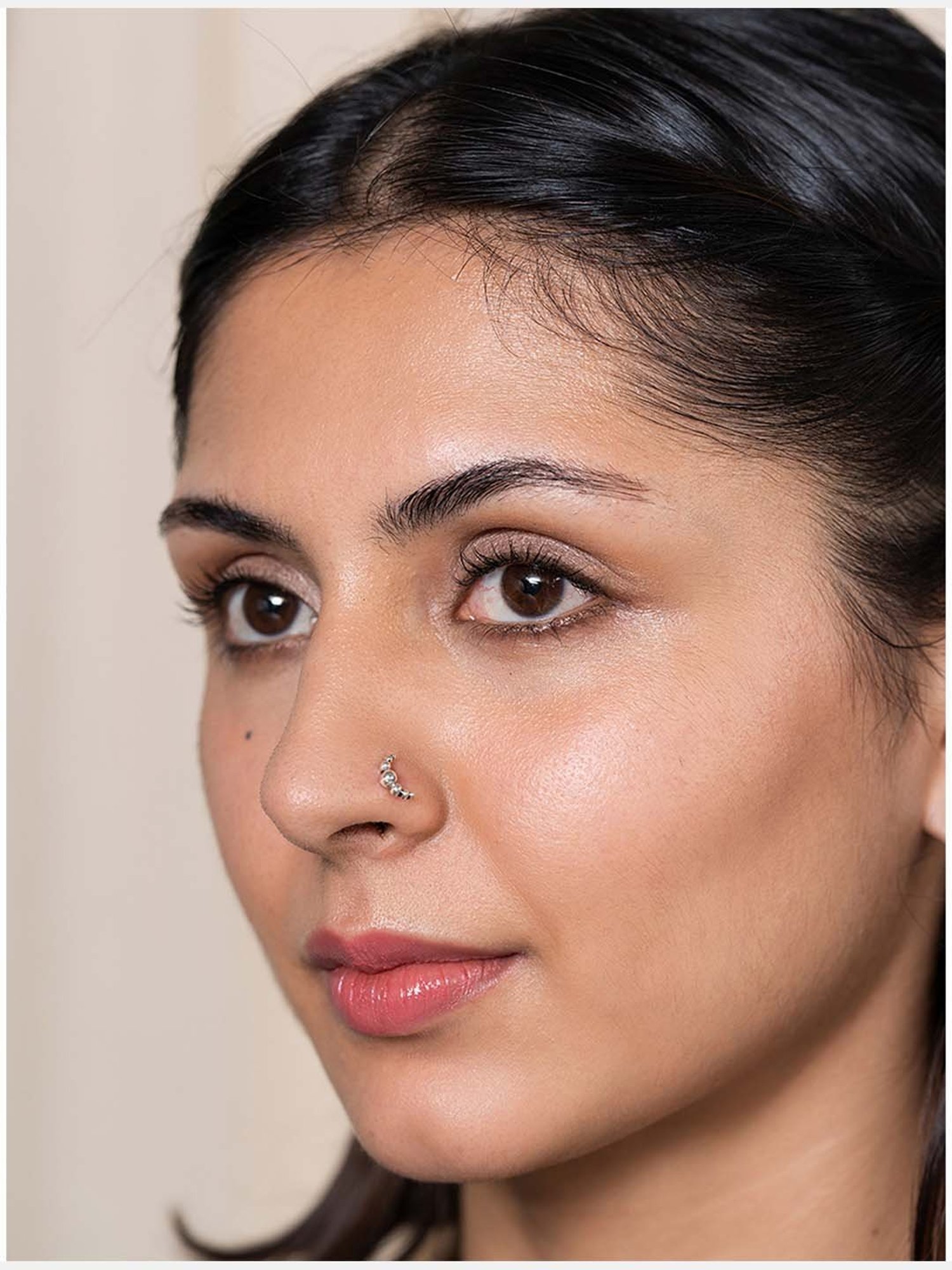 Shaya 92.5 Sterling Silver A Shooting Star Nosepin for Women