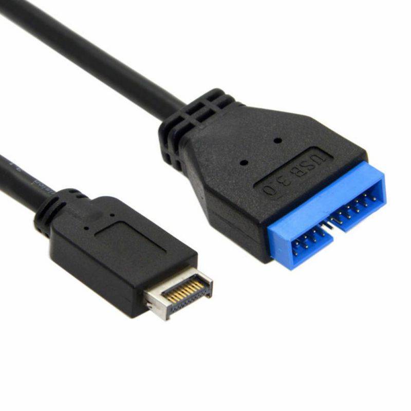 20cm Type-E To 20 Pin Adapter Cable Black Durable USB 3.1 For ASUS Motherboard