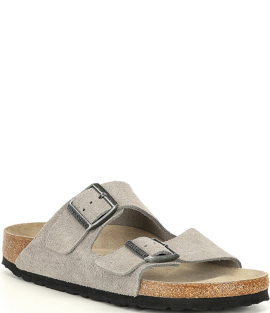 Birkenstock Women's Arizona Suede Dual Adjustable Buckle Strap Sandals