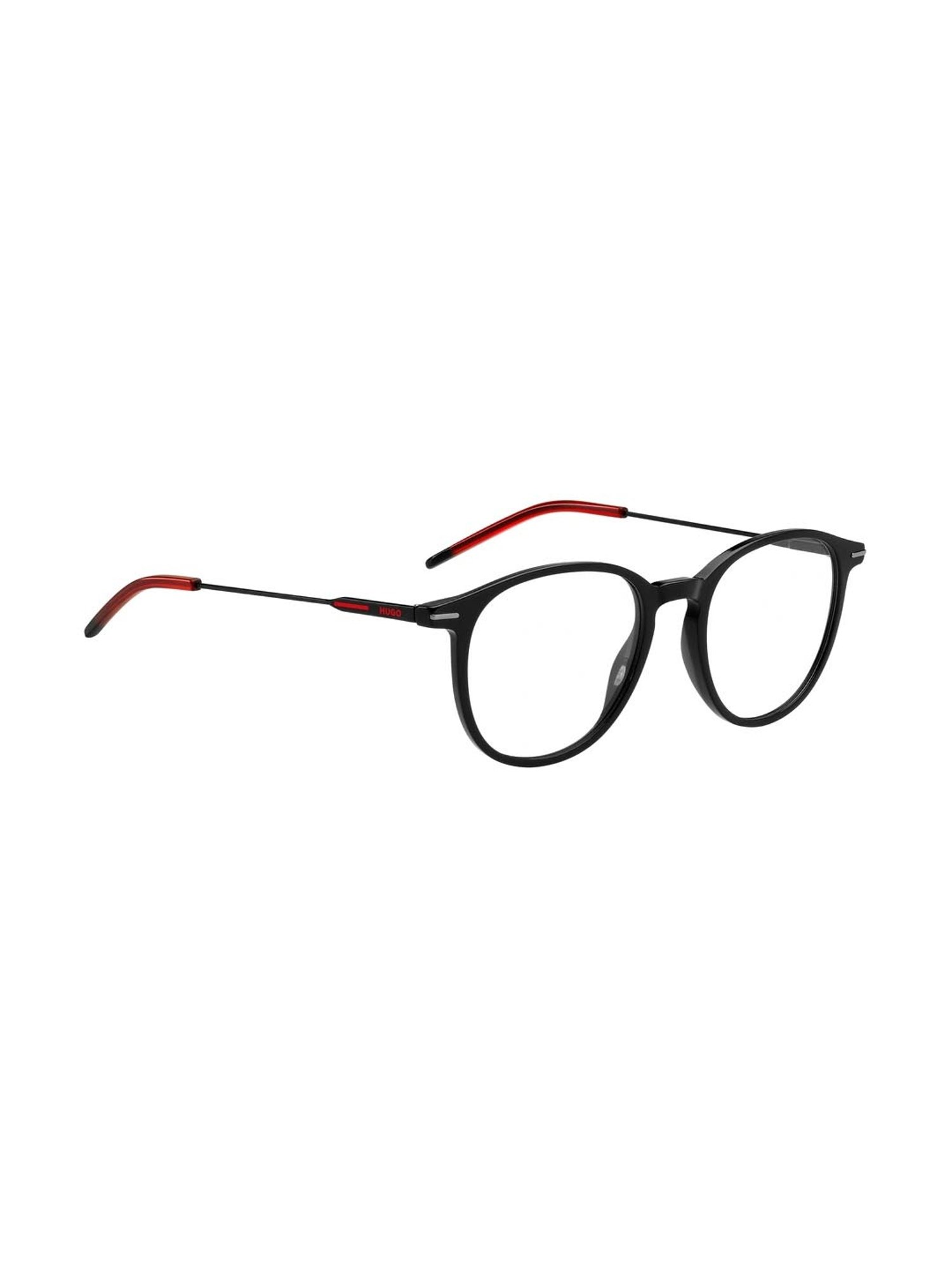HUGO Black Oval Eye Frames for Men