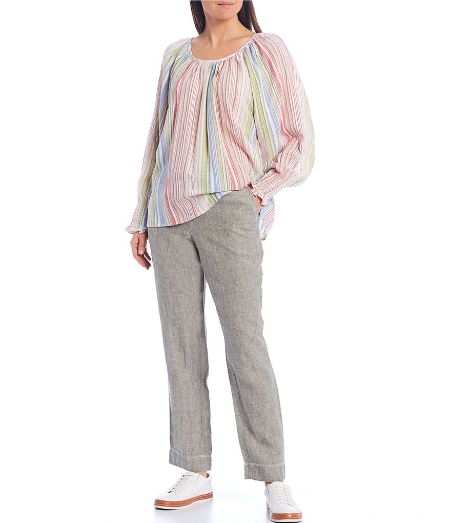 Tommy Bahama Long Sleeve Vista Sol Stripe Top