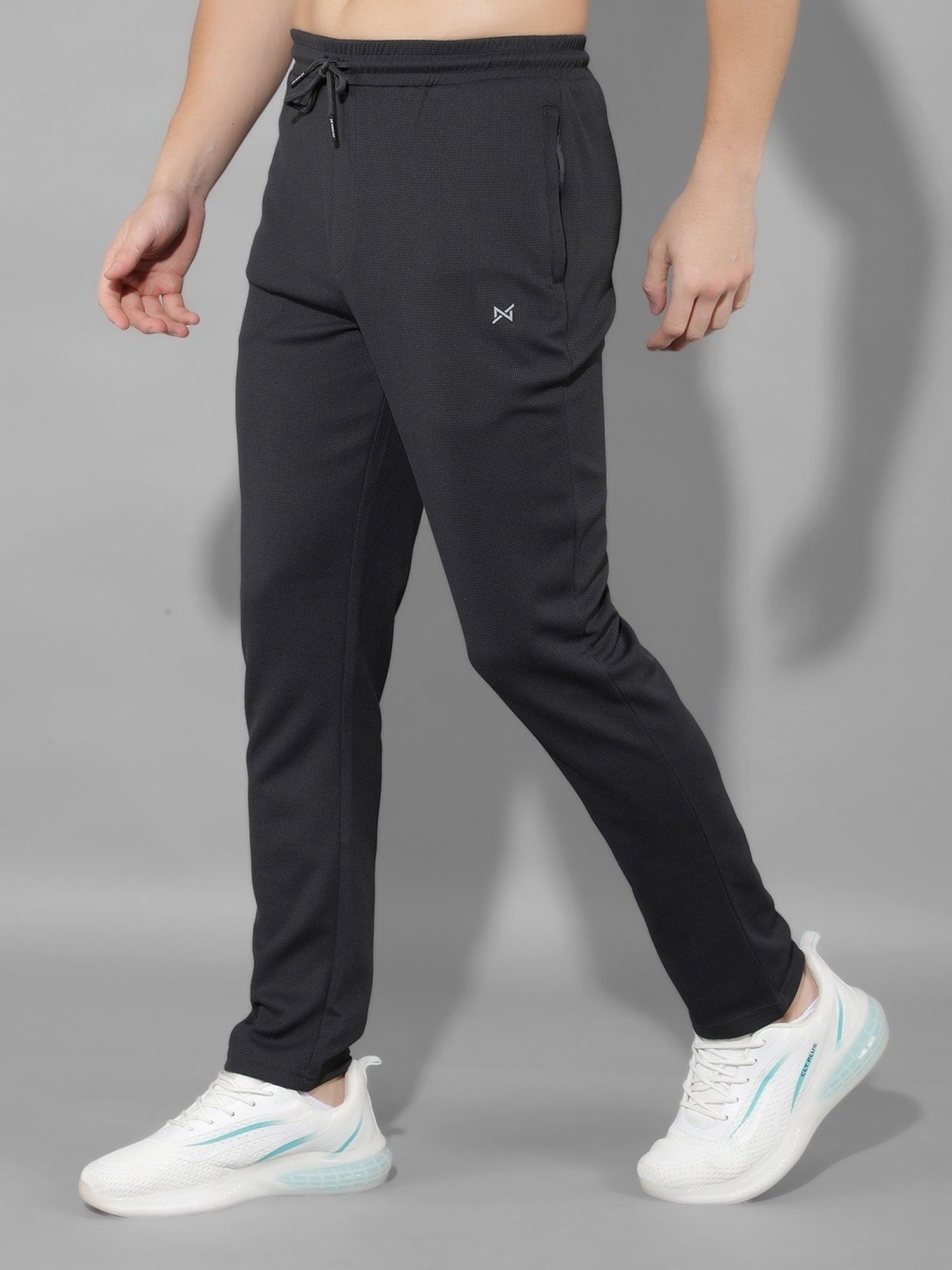 Force NXT Coal Regular Fit Sports Trackpants