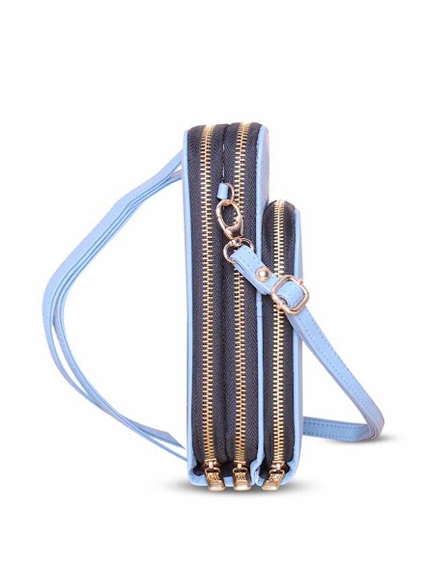 THE HOLISTIK Rover Sky Blue Solid Medium Cross Body Bag