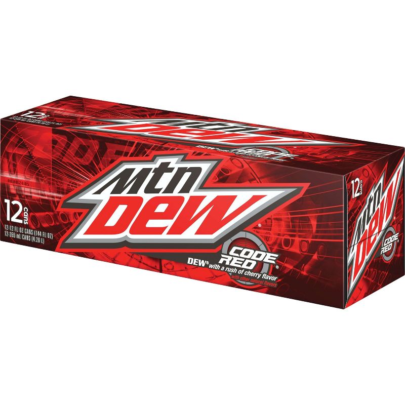 Mountain Dew Code Red Soda - 12pk/12 fl oz Cans