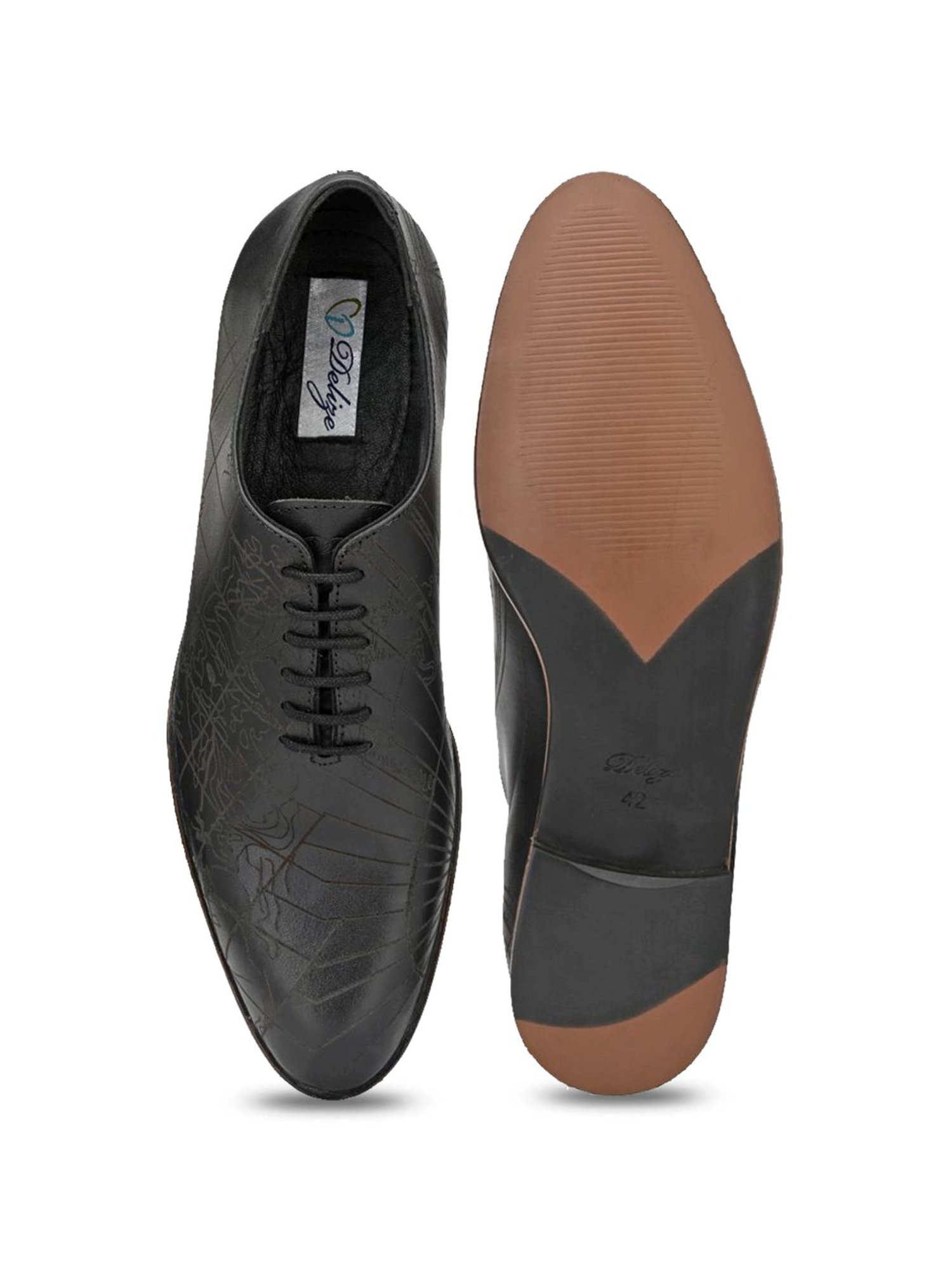 Delize Black Oxford Shoes