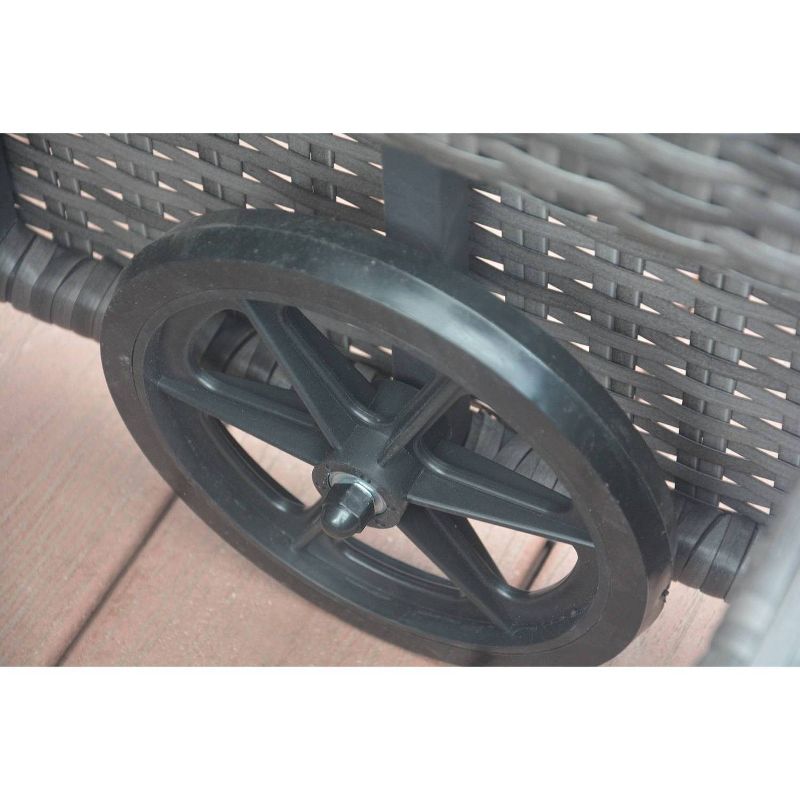 Vida 3pc Patio Chaise Lounge Set - Gray - Direct Wicker