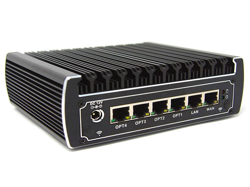 Firewall Micro Appliance 4K Support Fanless Mini PC Firewall Network Security Server VPN Router 3855U 3865U AES-NI Support 6 LAN 8G RAM 128G SSD SSD+ 2.5" HDD DDR4 I7