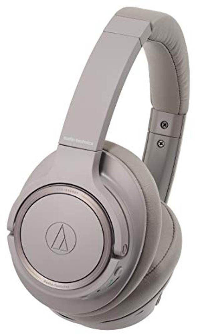 Audio-Technica ATH-SR50BT Bluetooth Wireless Over-Ear Headphones, Brown-gray