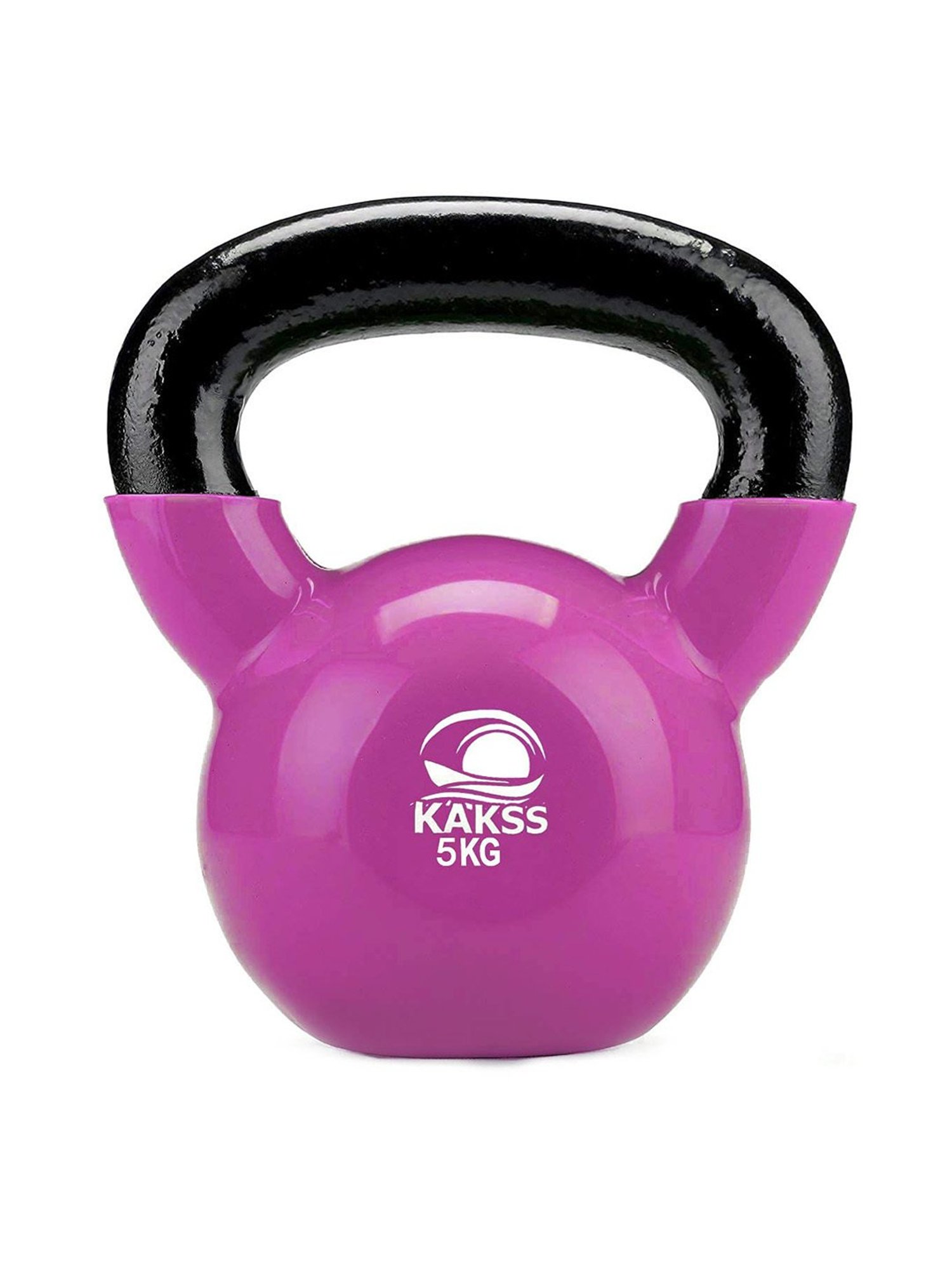 KAKSS Vinyl Half Coating Kettlebells (Purple) Size - 5KG