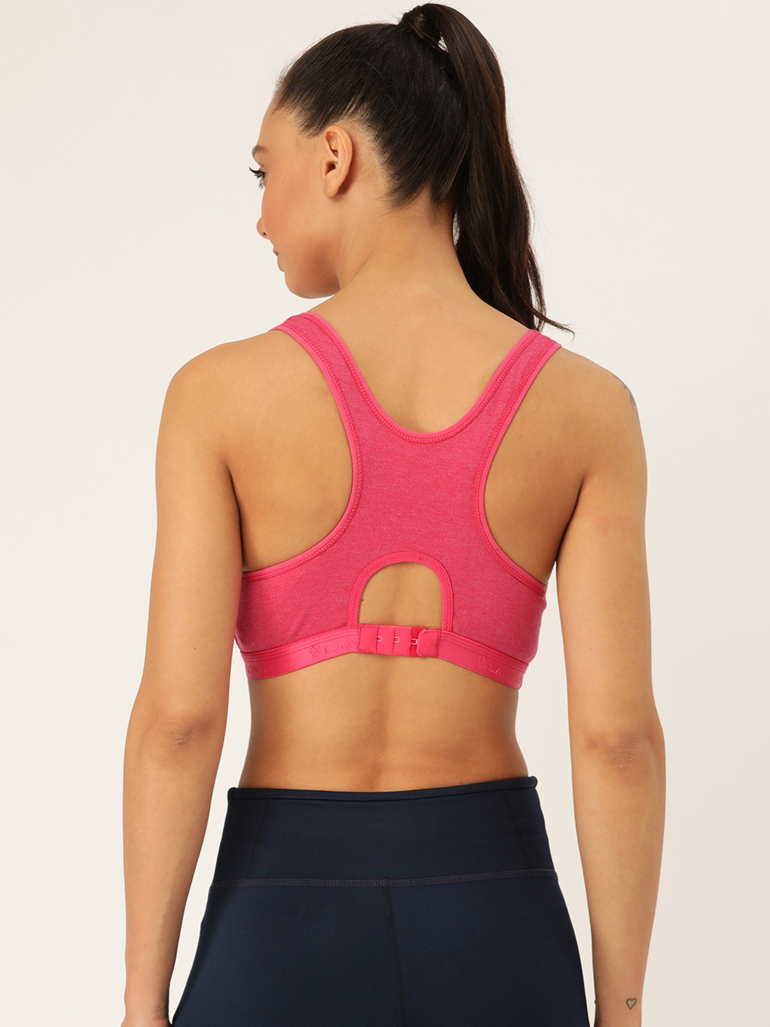 Lady Lyka Multicolor Non Wired Padded Sports Bra (Pack of 2)