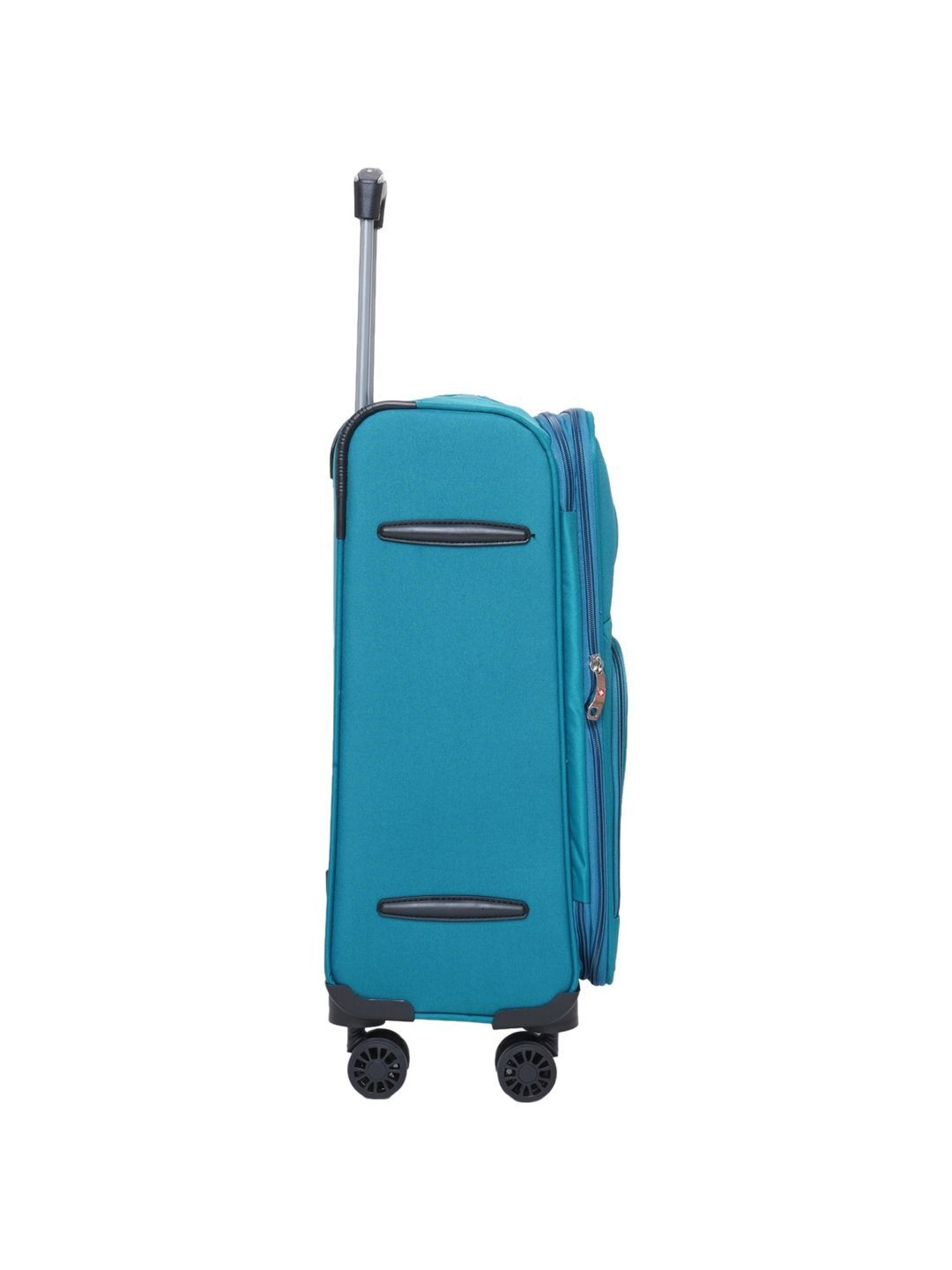Swiss Military Teal 8 Wheels Small Carry-On Luggage