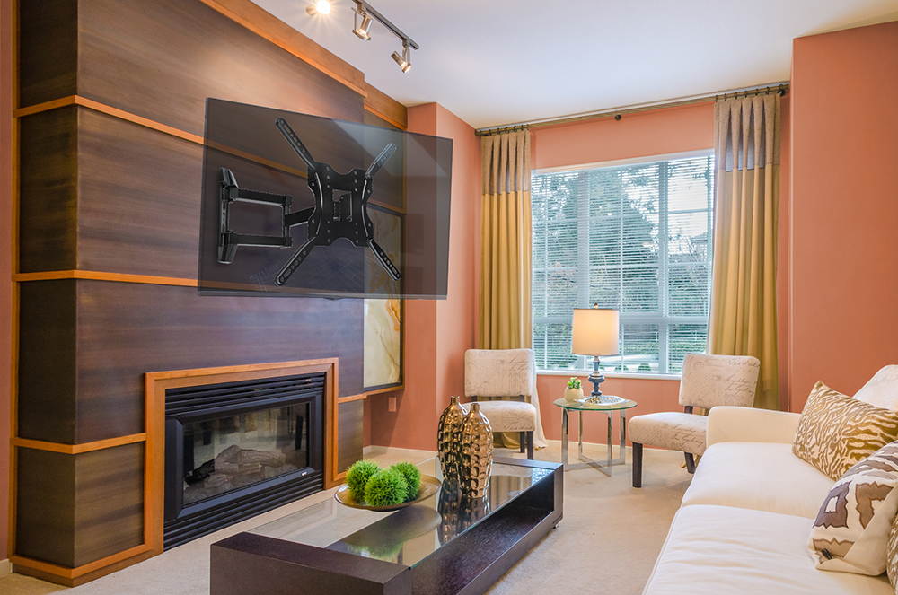 Small Articulating Wall Mount, TVs 23"-55"