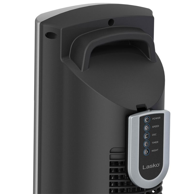 Lasko T48332 XtraAir 48 Inch 3 Speed Quiet Widespread Oscillating Home Tower Fan with Remote, Electronic Controls, 8 Hour Timer, and Nighttime Setting