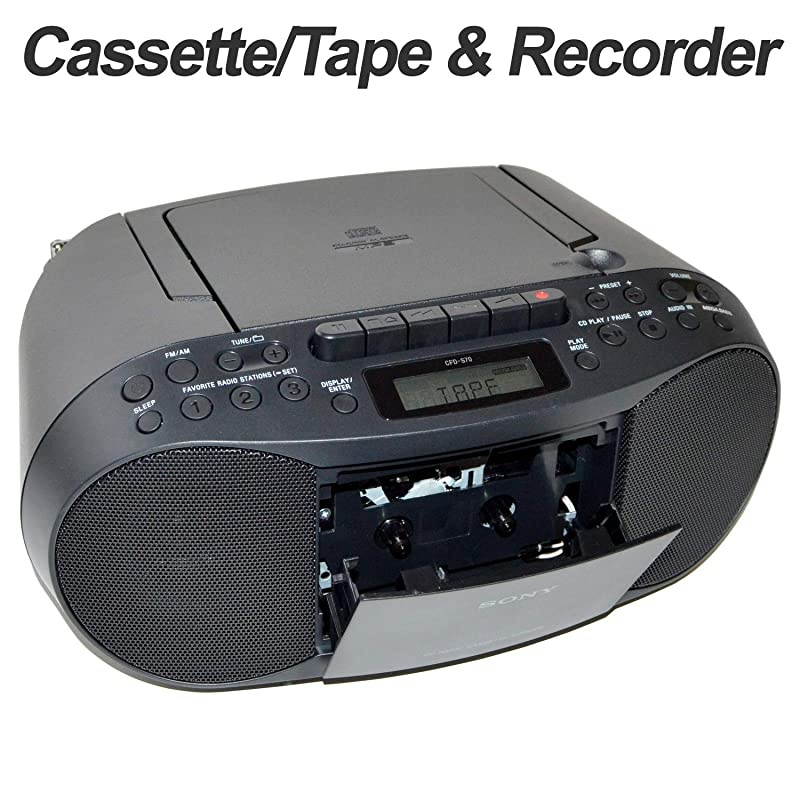 CD Player Boombox CDCDRCDRW Portable wBluetooth USB AMFM Radio Aux LineInput Headset Jack Foldable Carrying Handle and LED Light Phantom Black