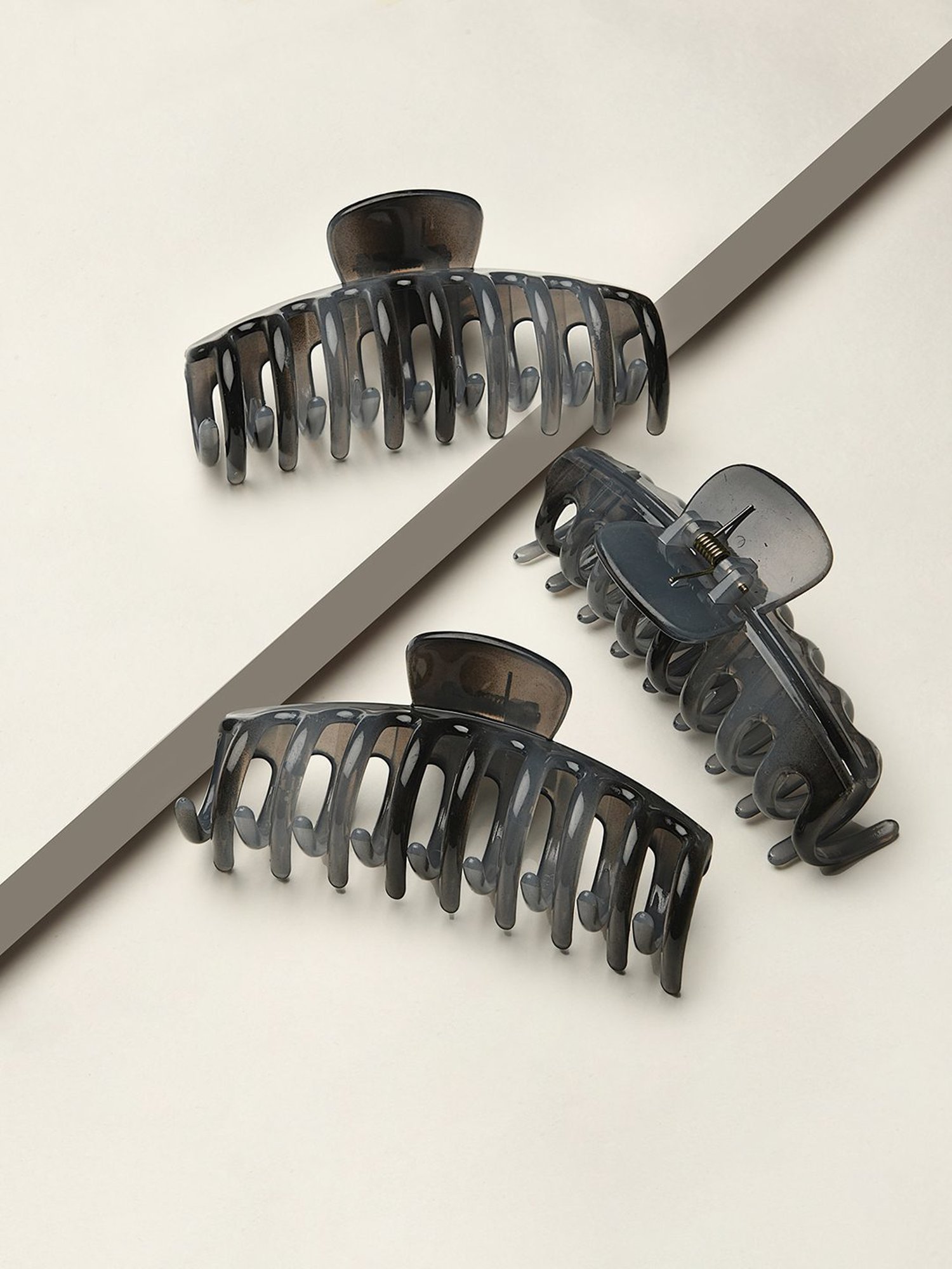 ToniQ Black Hair Clutch - Set of 3