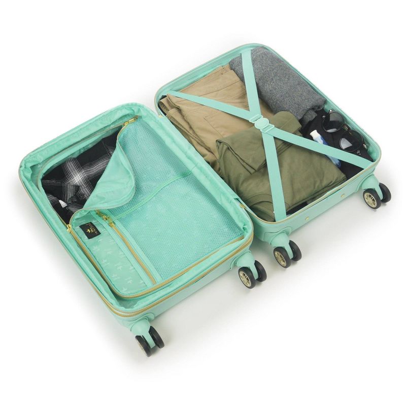 FUL Disney Princess Ariel The Little Mermaid 21" Carry On Hardside Spinner Suitcase - Teal