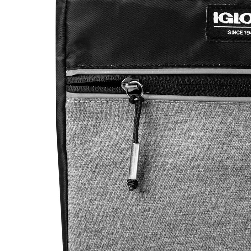Igloo 9 Can Balance Mini City Cooler Lunch Tote- Gray/Black
