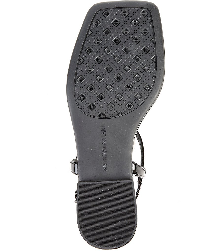 Antonio Melani Darsee Patent Leather Thong Flat Sandals