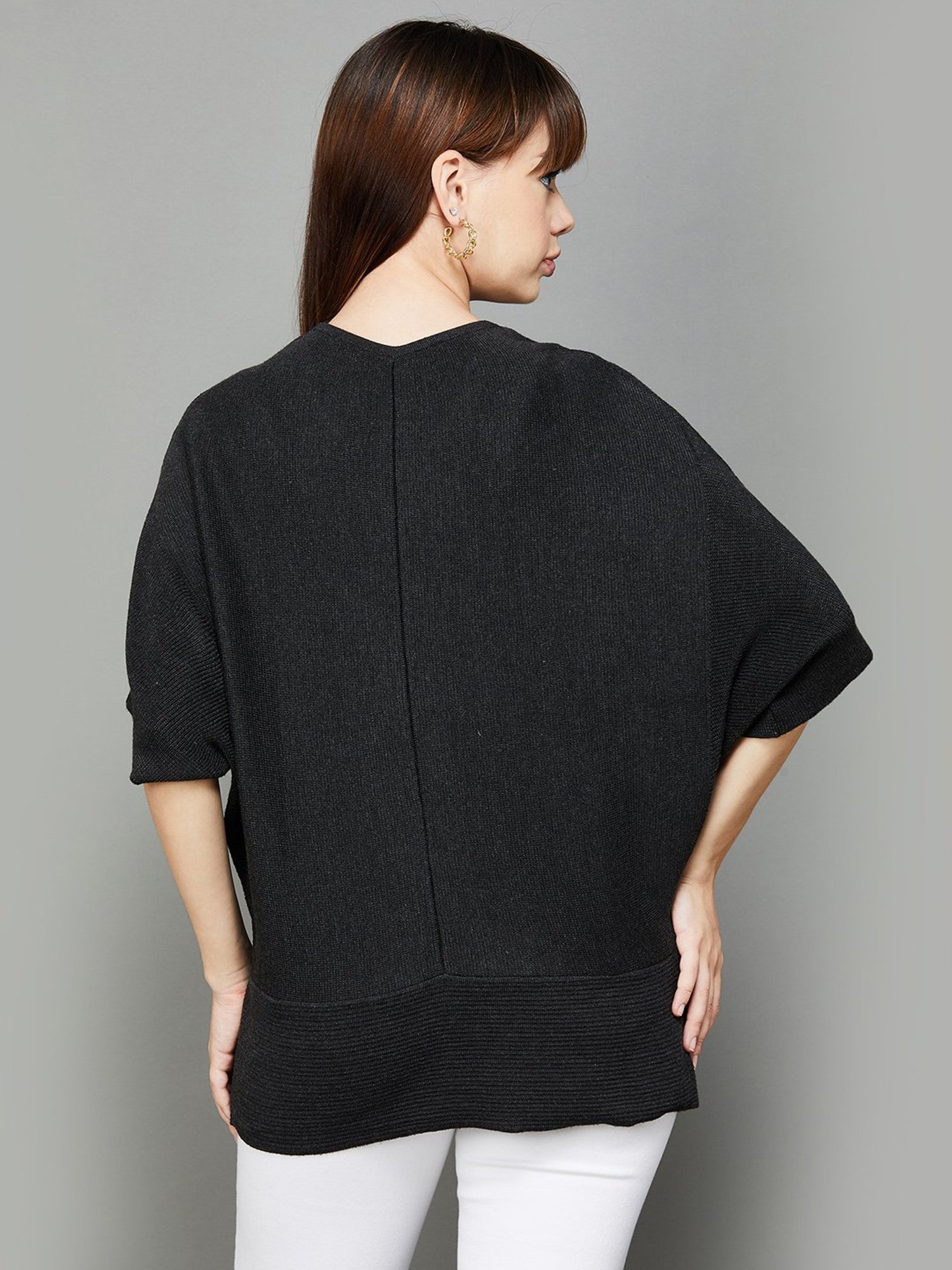 Colour Me by Melange Black Regular Fit Top