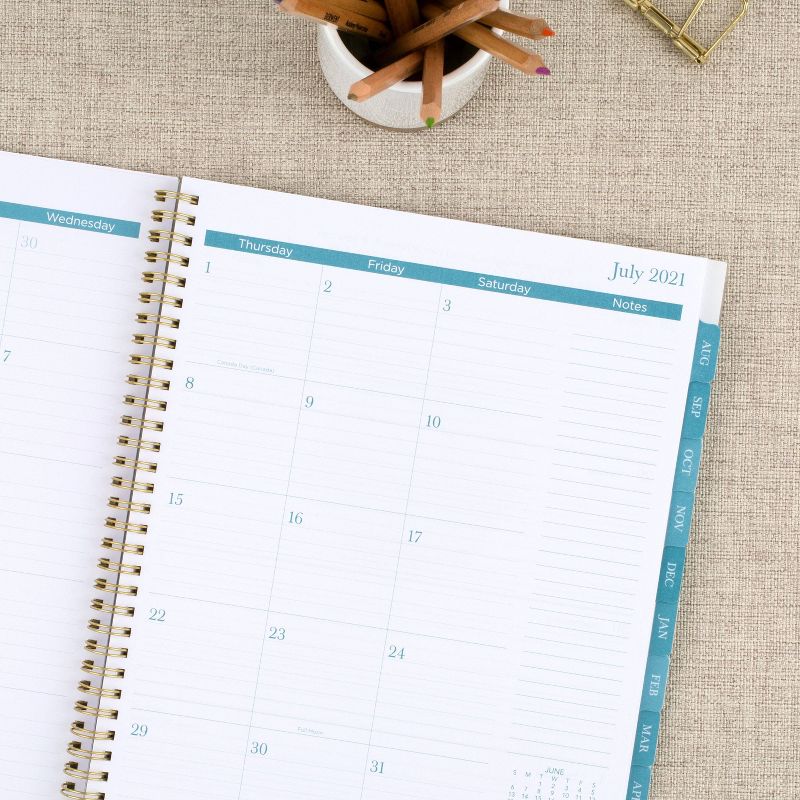 2021-22 Academic Planner 11"x8.5" Plastic Weekly/Monthly Athens Tile - Cambridge