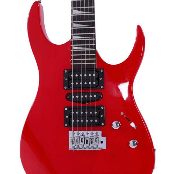 170 Burning Fire Style Professional Electric Guitar with Bag + Strap + Paddle + Rocker + Cable + Wrench Tool