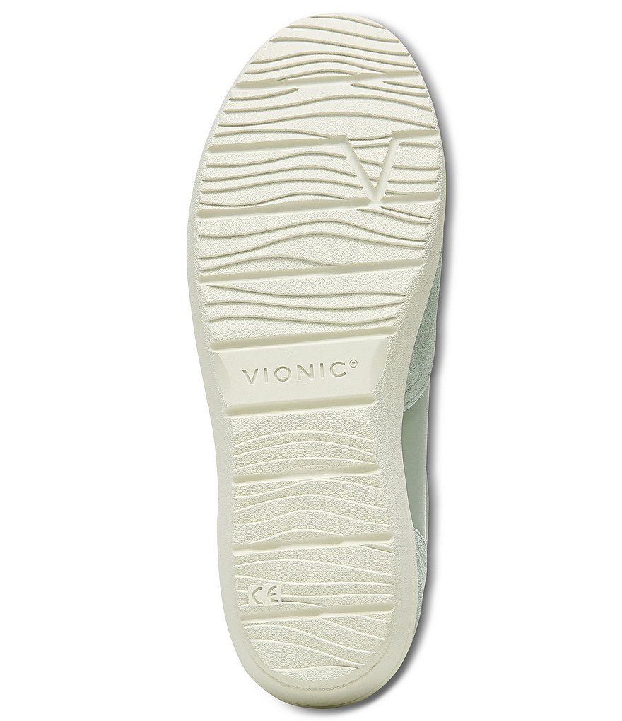 Vionic Karigan Leather And Suede Lace-Up Sneakers