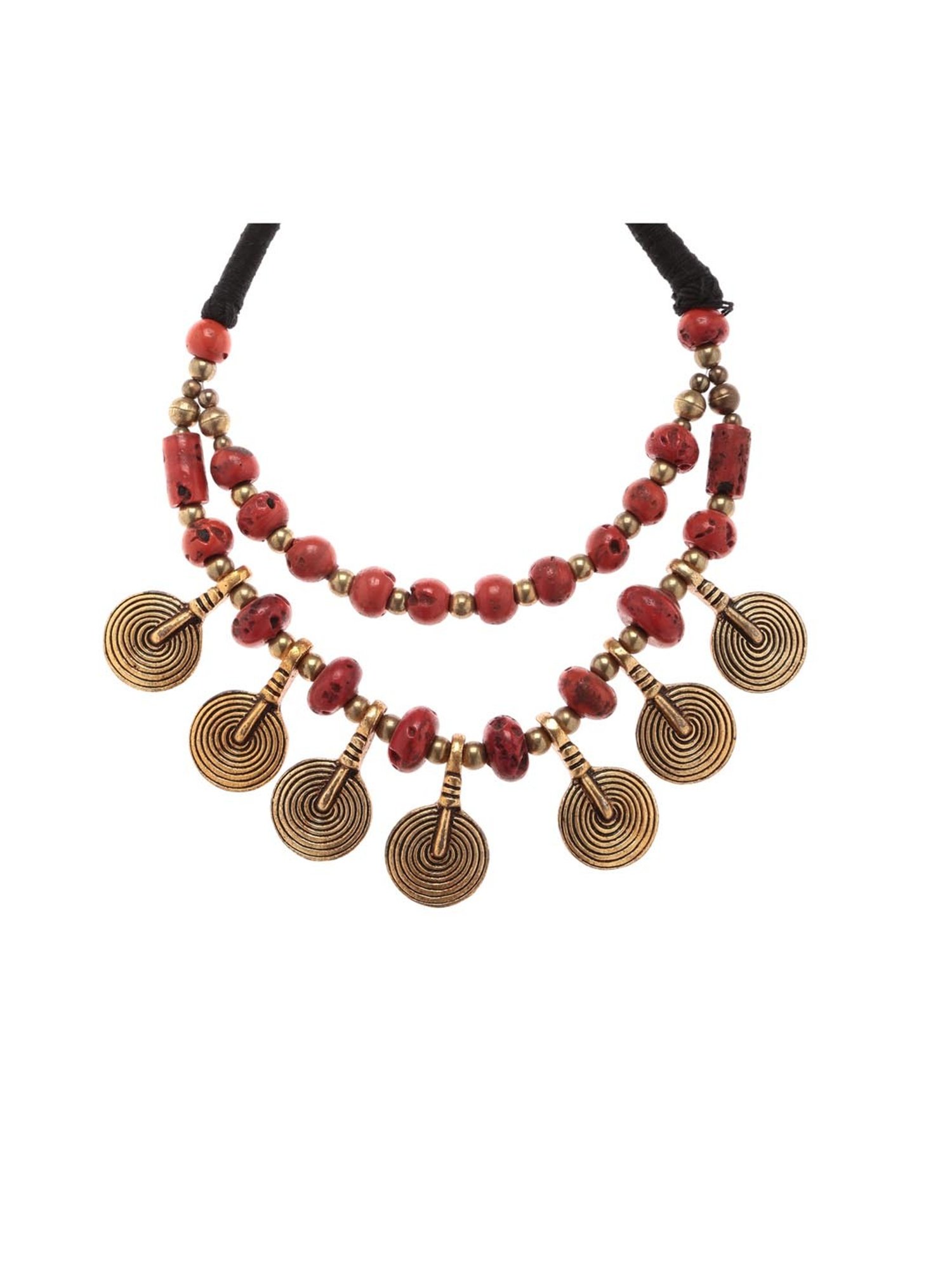 Imli Street Rust & Golden Necklace