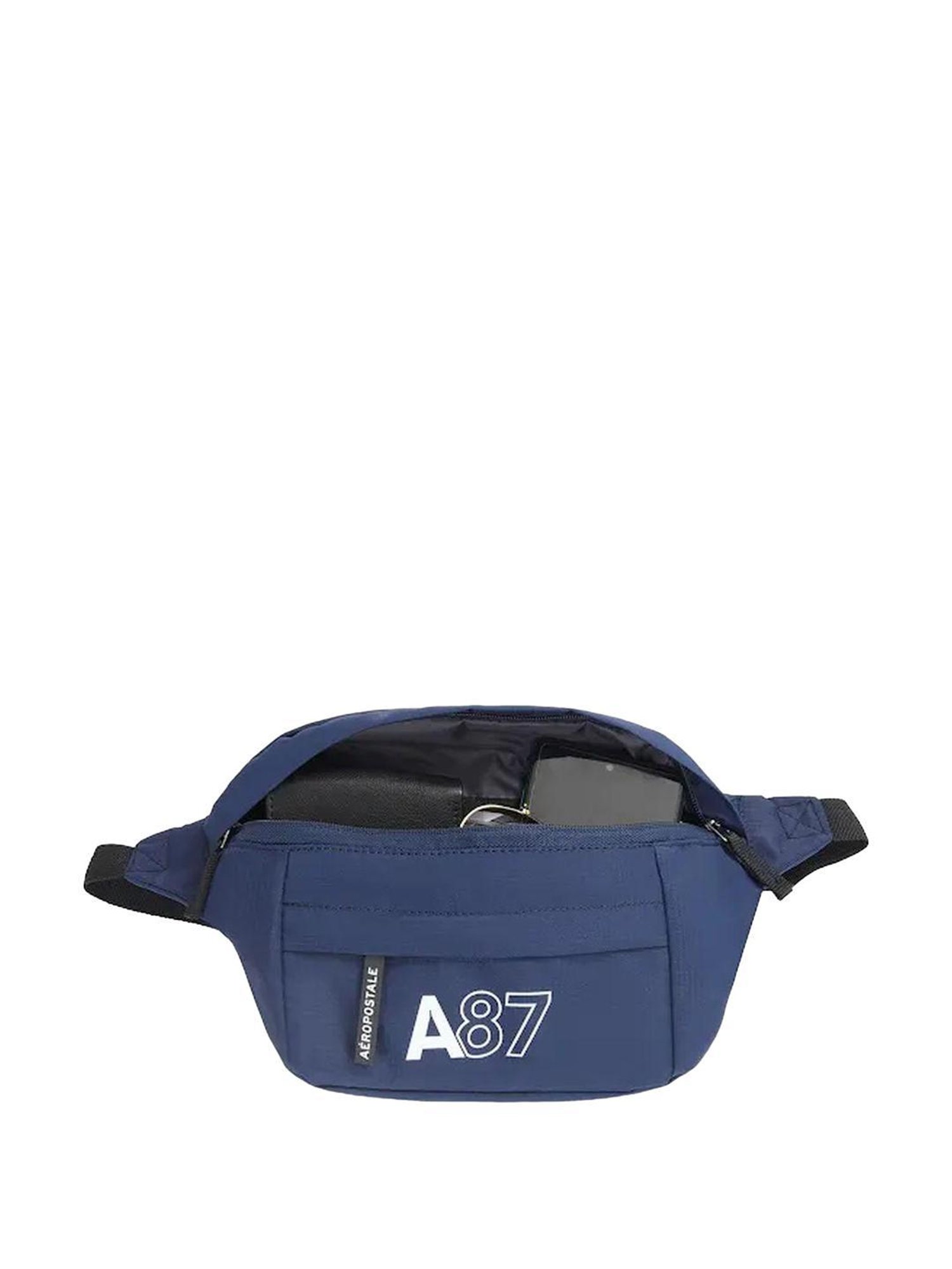 Aeropostale Oliver Navy Solid Pouch