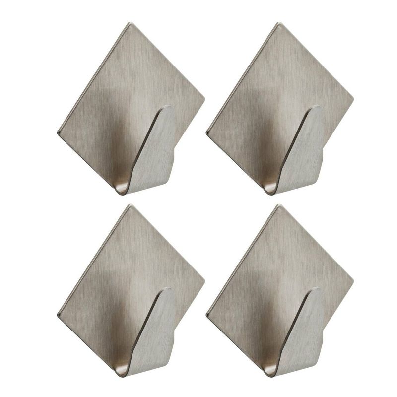 Liberty Set of 4 Medium Wall Decorative Hooks Stainless steel