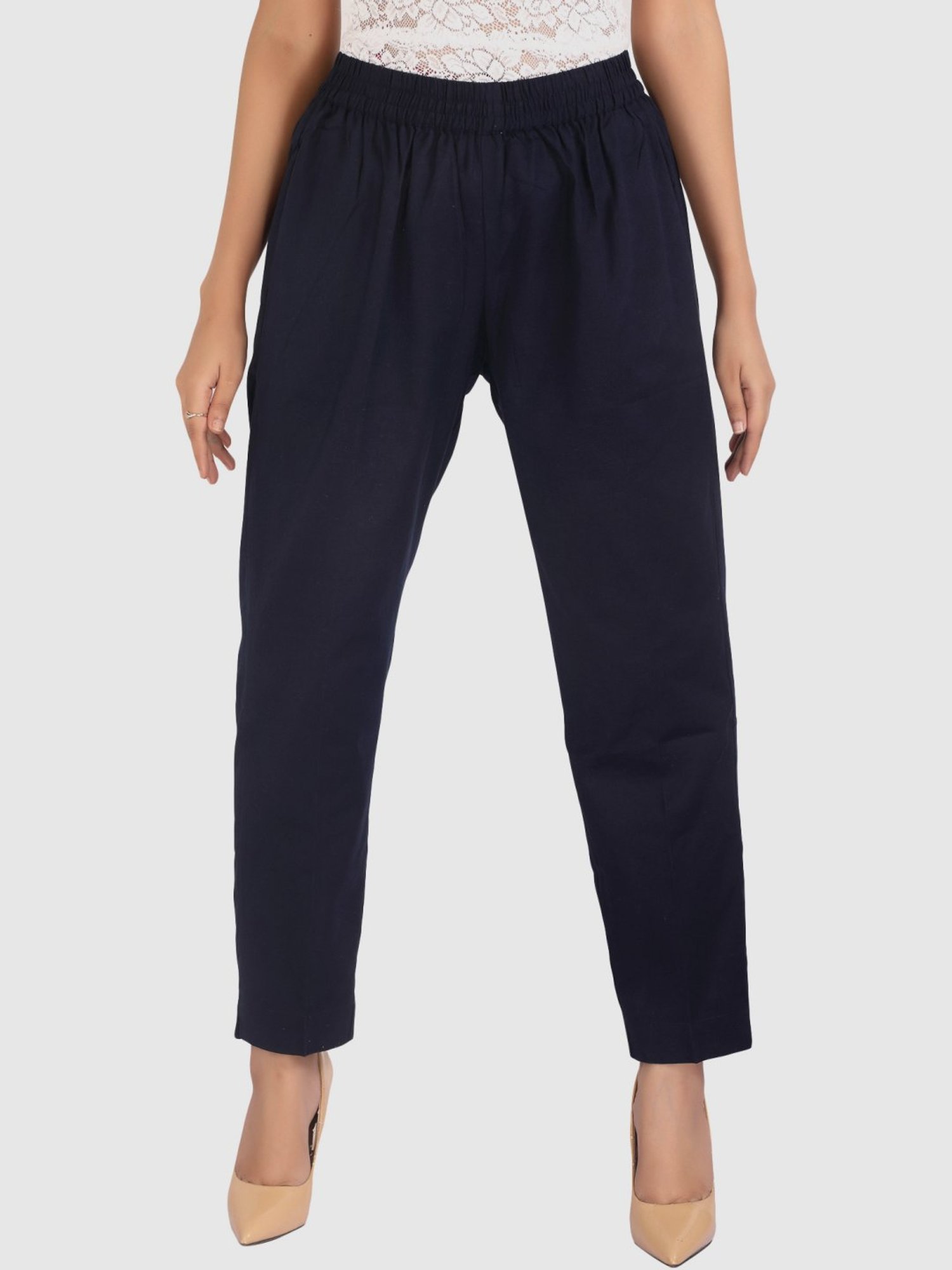 Cotton Culture Navy Cotton Pants