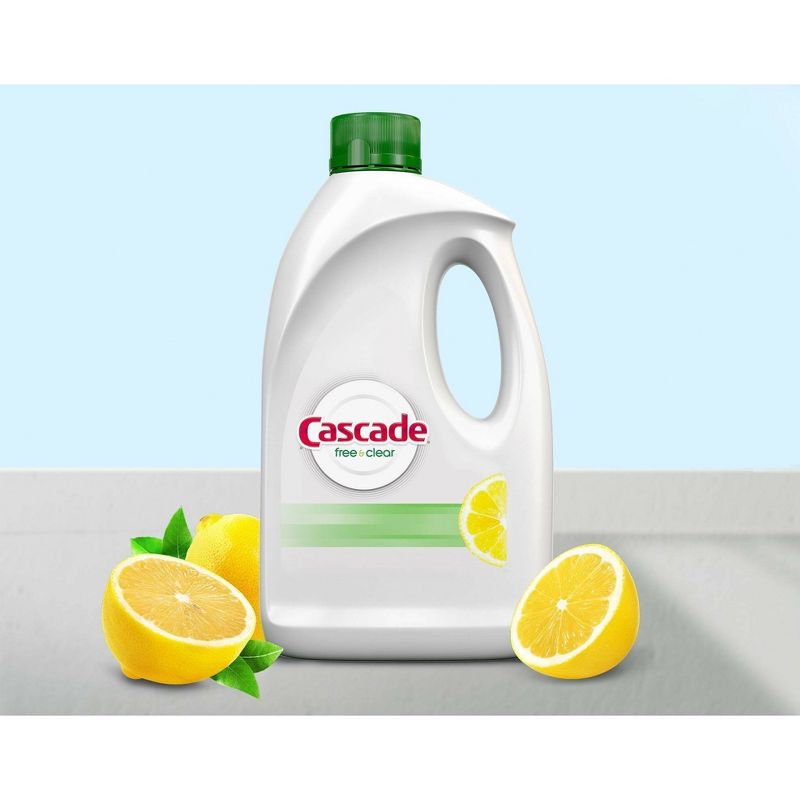 Cascade Free & Clear Gel Lemon Essence Disinfectant - 75 fl oz